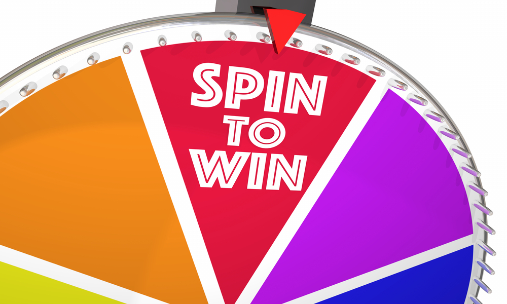 examples marketing game wheel spin and win